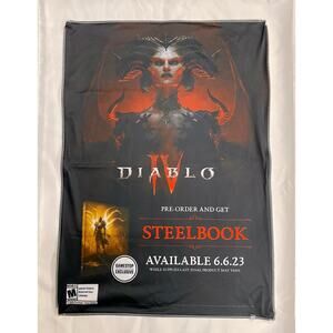 Diablo IV 4 GameStop Promo Display Fabric Poster/Banner